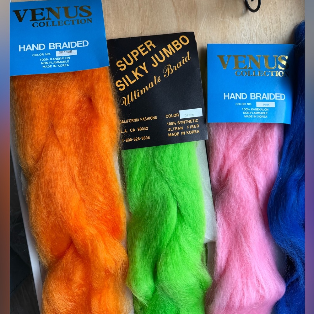 Kanekalon Wefts 50” length